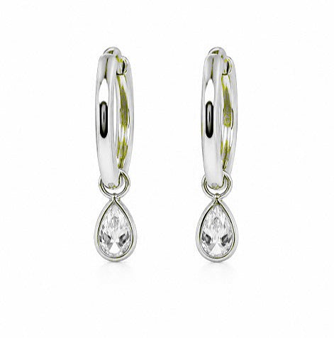 1.70 DEW Moissanite Earring in 925 Platinum Plated