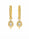 1.10 DEW Moissanite Earring in 925 Yellow Gold Plated