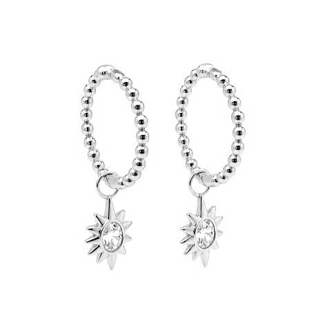1.10 DEW Moissanite Earring in 925 Platinum Plated