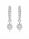 1.10 DEW Moissanite Earring in 925 Platinum Plated
