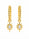 1.10 DEW Moissanite Earring in 925 Yellow Gold Plated