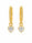 2.20 DEW Moissanite Earring in 925 Yellow Gold Plated