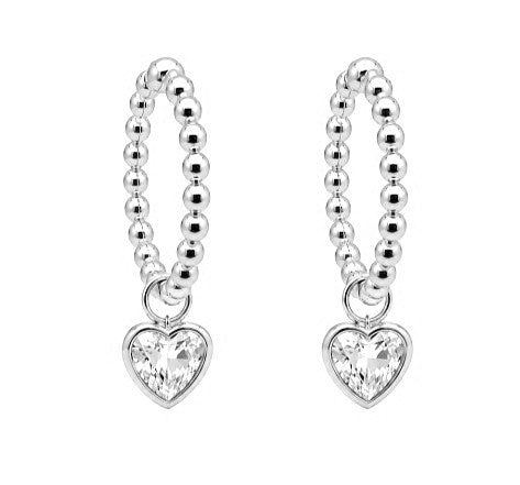 2.20 DEW Moissanite Earring in 925 Platinum Plated
