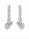 3.90 DEW Moissanite Earring in 925 Platinum Plated