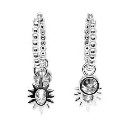3.90 DEW Moissanite Earring in 925 Platinum Plated