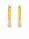 1.70 DEW Moissanite Earring in 925 Yellow Gold Plated