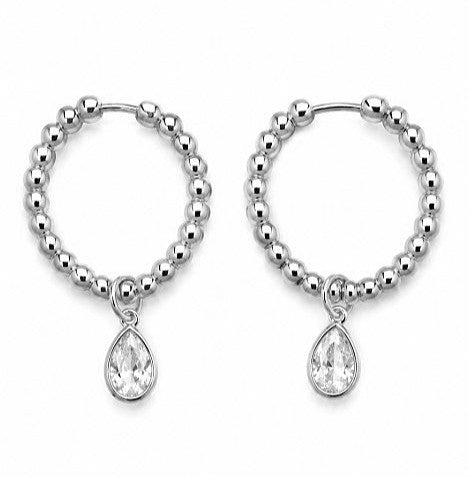 1.70 DEW Moissanite Earring in 925 Platinum Plated