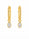 2.20 DEW Moissanite Earring in 925 Yellow Gold Plated