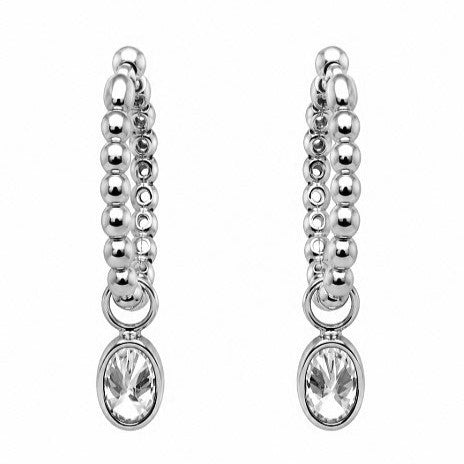 2.20 DEW Moissanite Earring in 925 Platinum Plated
