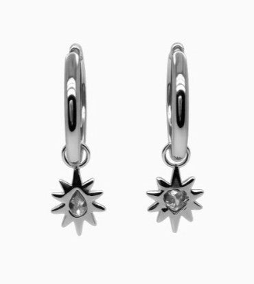 1.20 DEW Moissanite Earring in 925 Platinum Plated