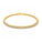 2.50 Ctw Lab Grown Diamond Flex Bangle in 925 Yellow Gold Plated