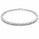 1.32 Ctw Lab Grown Diamond Flex Bangle in 925 Platinum Plated