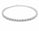 2.30 Ctw Lab Grown Diamond Flex Bangle in 925 Platinum Plated