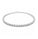 2.30 Ctw Lab Grown Diamond Flex Bangle in 925 Platinum Plated
