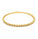 2.30 Ctw Lab Grown Diamond Flex Bangle in 925 Yellow Gold Plated