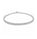 2.30 Ctw Lab Grown Diamond Flex Bangle in 925 Platinum Plated