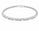 1.21 Ctw Lab Grown Diamond Flex Bangle in 925 Platinum Plated
