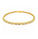 1.21 Ctw Lab Grown Diamond Flex Bangle in 925 Yellow Gold Plated