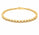 1.34 Ctw Lab Grown Diamond Flex Bangle in 925 Yellow Gold Plated