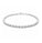 1.34 Ctw Lab Grown Diamond Flex Bangle in 925 Platinum Plated