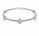 1.36 Ctw Lab Grown Diamond Flex Bangle in 925 Platinum Plated
