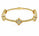 2.00 Ctw Lab Grown Diamond Flex Bangle in 925 Yellow Gold Plated