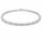 1.89 Ctw Lab Grown Diamond Flex Bangle in 925 Platinum Plated