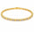 1.89 Ctw Lab Grown Diamond Flex Bangle in 925 Yellow Gold Plated