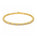 1.89 Ctw Lab Grown Diamond Flex Bangle in 925 Yellow Gold Plated