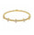 1.35 Ctw Lab Grown Diamond Flex Bangle in 925 Yellow Gold Plated