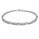 1.08 Ctw Lab Grown Diamond Flex Bangle in 925 Platinum Plated