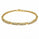 1.08 Ctw Lab Grown Diamond Flex Bangle in 925 Yellow Gold Plated