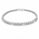 1.06 Ctw Lab Grown Diamond Flex Bangle in 925 Platinum Plated