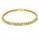 1.06 Ctw Lab Grown Diamond Flex Bangle in 925 Yellow Gold Plated