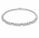 2.12 Ctw Lab Grown Diamond Flex Bangle in 925 Platinum Plated