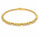 2.12 Ctw Lab Grown Diamond Flex Bangle in 925 Yellow Gold Plated