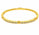 2.12 Ctw Lab Grown Diamond Flex Bangle in 925 Yellow Gold Plated