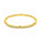 2.12 Ctw Lab Grown Diamond Flex Bangle in 925 Yellow Gold Plated