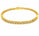 1.07 Ctw Lab Grown Diamond Flex Bangle in 925 Yellow Gold Plated