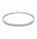 1.07 Ctw Lab Grown Diamond Flex Bangle in 925 Platinum Plated