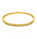 1.07 Ctw Lab Grown Diamond Flex Bangle in 925 Yellow Gold Plated