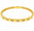 0.81 Ctw Lab Grown Diamond Flex Bangle in 925 Yellow Gold Plated