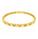0.81 Ctw Lab Grown Diamond Flex Bangle in 925 Yellow Gold Plated