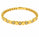 0.97 Ctw Lab Grown Diamond Flex Bangle in 925 Yellow Gold Plated