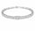 2.78 Ctw Lab Grown Diamond Flex Bangle in 925 Platinum Plated