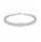 2.78 Ctw Lab Grown Diamond Flex Bangle in 925 Platinum Plated