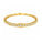 2.45 Ctw Lab Grown Diamond Flex Bangle in 925 Yellow Gold Plated