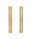 9.72 Ctw White Zircon Hoop Earring in Brass Yellow Gold