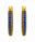5.22 Ctw Blue Zircon Hoop Earring in Brass Yellow Gold