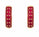 2.54 Ctw Red Zircon Hoop Earring in Brass Yellow Gold
